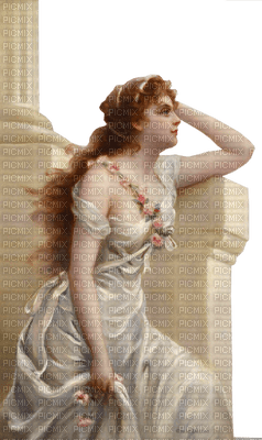 loly33 femme woman  vintage - Free PNG