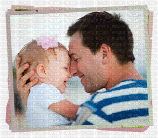 father and baby Nitsa P - GIF animé gratuit