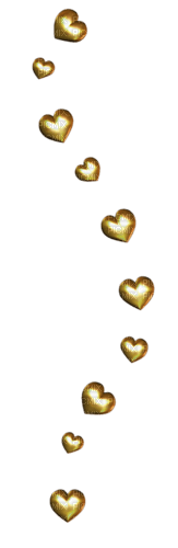 gold hearts deco png kikkapink - 無料png