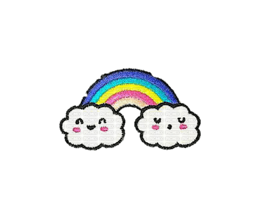 patch picture  rainbow - 無料png