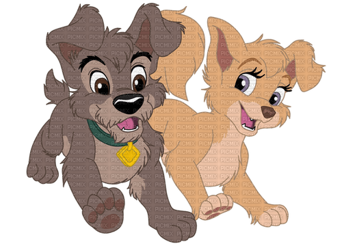 Disney Lady & the Tramp Scamp & Angel - zdarma png