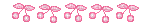 pink cherry divider - Бесплатный анимированный гифка