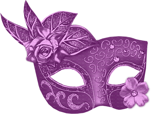 maske lila rose flowers - 免费PNG