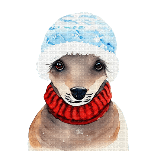 kikkapink watercolor cute animal winter - 無料png