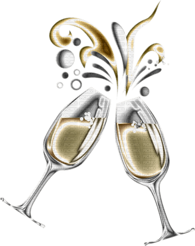 Wedding Champagne Glasses - Bogusia - Free PNG