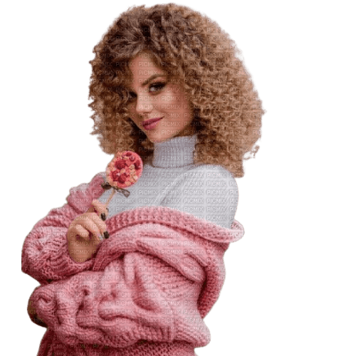 Woman Pink White Beige - Bogusia - Free PNG