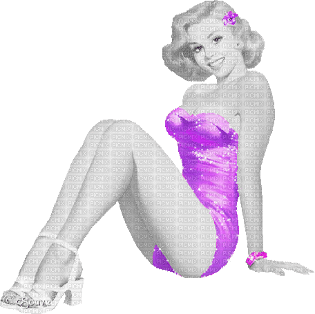soave woman vintage summer animated pin up - 免费动画 GIF