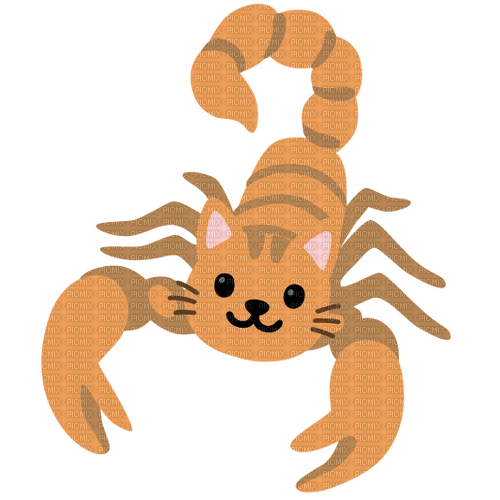 Scorpion cat emoji - zdarma png