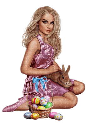 Woman, Woman, Lady, Femme, Fille, Girl, Tube, Easter, Rabbit, Rabbits, Bunny, Bunnies - Jitter.Bug.Girl - png grátis