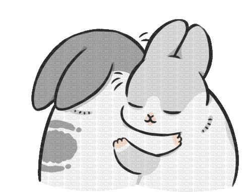 Bunny Hug - Animovaný GIF zadarmo