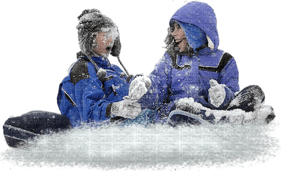children - winter -Nitsa - bezmaksas png