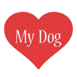 Kaz_Creations Text-Heart-Love-My-Dog - ilmainen png