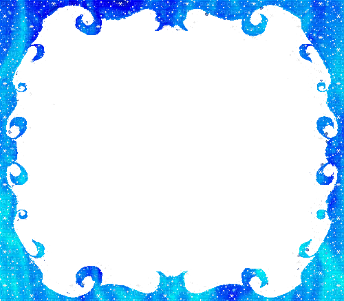 blue winter frame - Free animated GIF