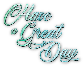 soave text have a great day teal - png ฟรี