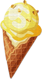 soave deco summer ice cream yellow brown - ingyenes png