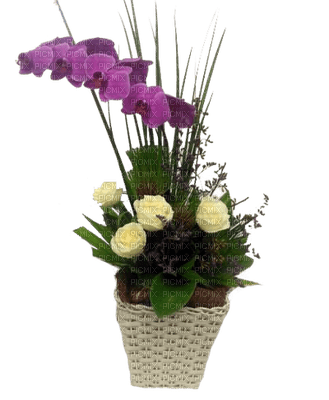 cesta de flores-l - Free PNG