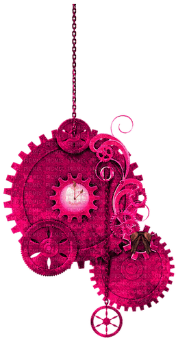 Steampunk.Gears.Pink - 無料png