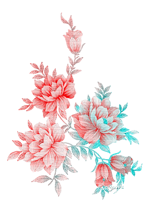 soave deco flowers animated vintage branch summer - Kostenlose animierte GIFs