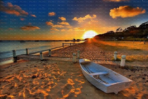 Sonnenuntergang am Meer - Free PNG