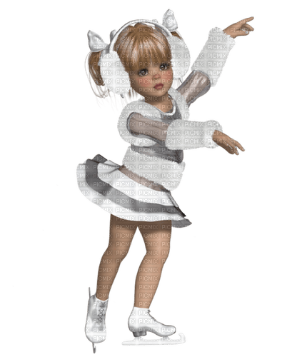 winter cookie doll - zdarma png