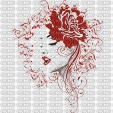 Ladybird - TAG FACE WOMAN and ROSE - kostenlos png