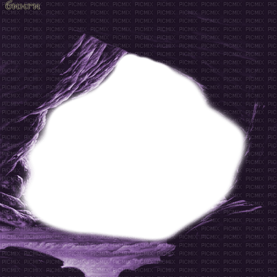 Y.A.M._Fantasy frame purple - nemokama png