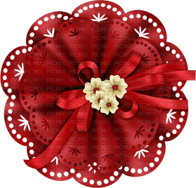 Kathleen Reynolds Deco Flower Ribbons Bows - Free PNG