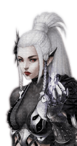 Rena Gothic Elf Anime Fantasy Girl - Free PNG