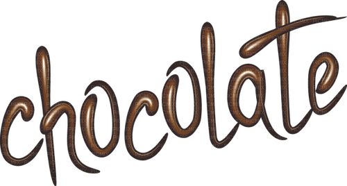 Chocolate.Text.Brown.Victoriabea - 免费PNG