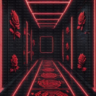 Tron Roses Corridor - png ฟรี