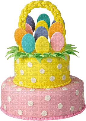 Kaz_Creations Easter Deco Cake - ingyenes png