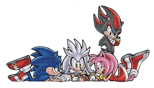 archie sonic (sonic silver amy shadow) - gratis png