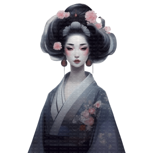 geisha fantasy - bezmaksas png