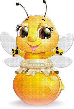 soave deco  honey bee cute - zdarma png