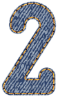 Kaz_Creations Numbers Jeans 2 - ilmainen png