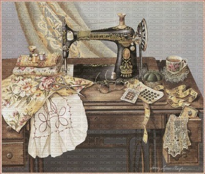 vintage sewing bp - бесплатно png