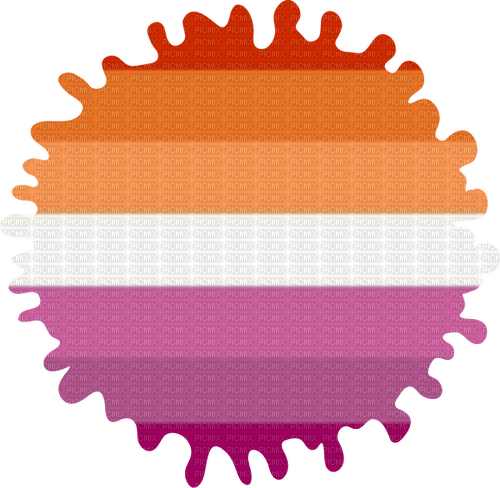 Lesbian paint splat - PNG gratuit