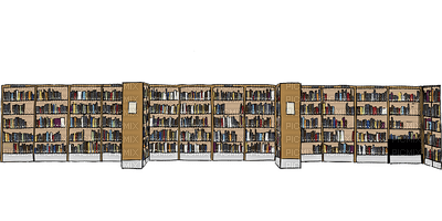 library, kirjasto - png ฟรี