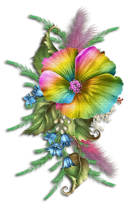 fleur multicolore.Cheyenne63 - darmowe png