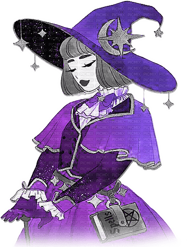 soave halloween witch anime girl - 免费PNG