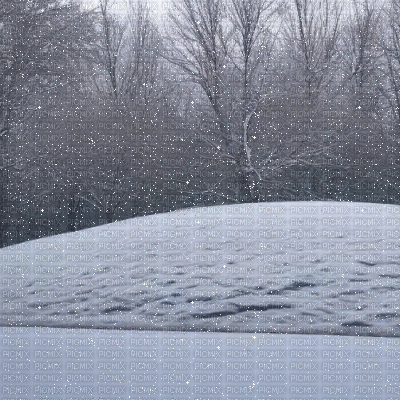 Snowy Landscape - Безплатен анимиран GIF