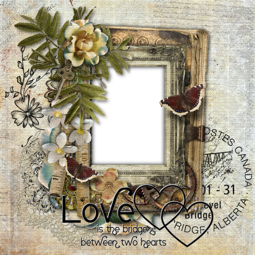 Vintage.Cadre.Frame.Love.Victoriabea - 無料png