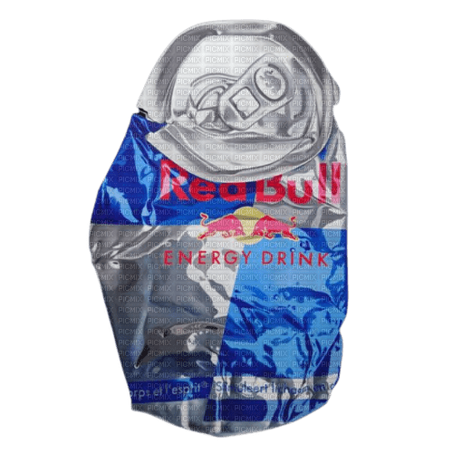 crushed redbull can - ingyenes png