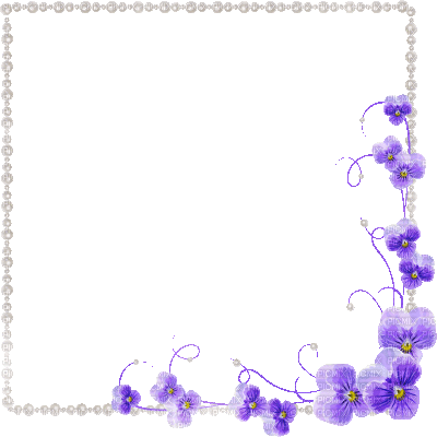 flower frame (created with gimp) - Gratis geanimeerde GIF