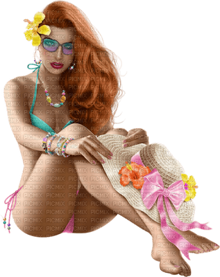 summer woman - Free PNG