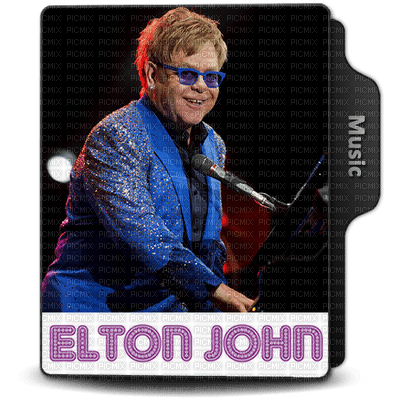 Kaz_Creations Elton John Singer Music - png gratuito