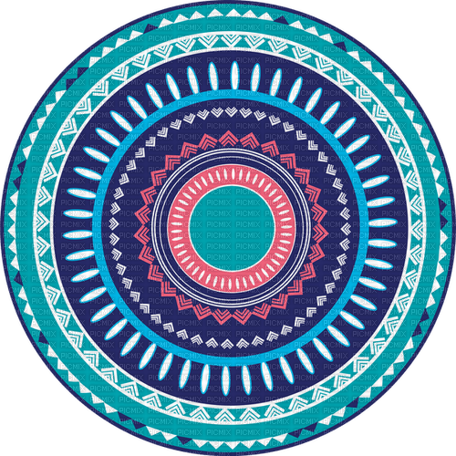 Blue Mandala - безплатен png