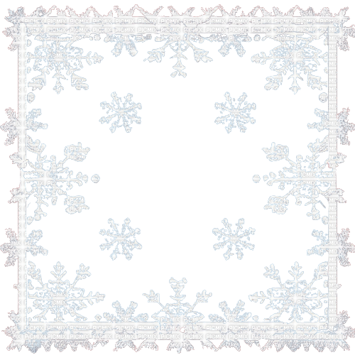 kikkapink winter christmas frame deco snow - kostenlos png