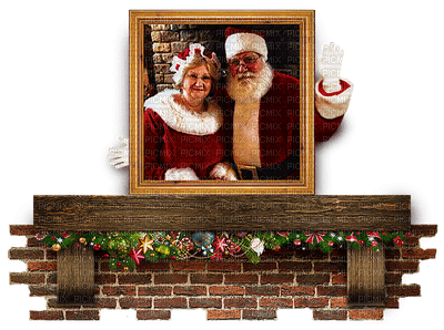 Santa and Mrs Claus bp - ingyenes png