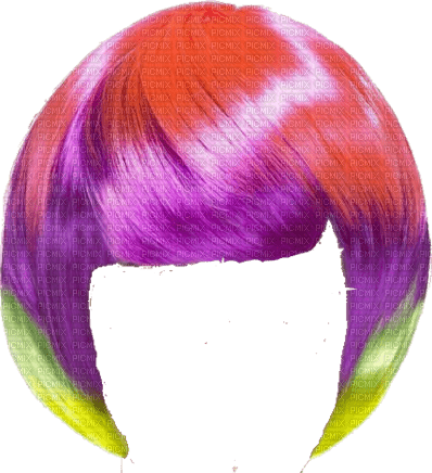 Wig, Multicolor - bezmaksas png